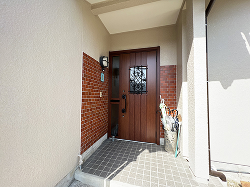 【大口町H様】玄関ドア/物置・フェンス設置　